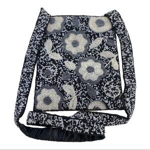 Y&S Handbags Vintage Glass Bead Crossbody